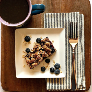 Healthy Blueberry Oatmeal Breakfast Bars
