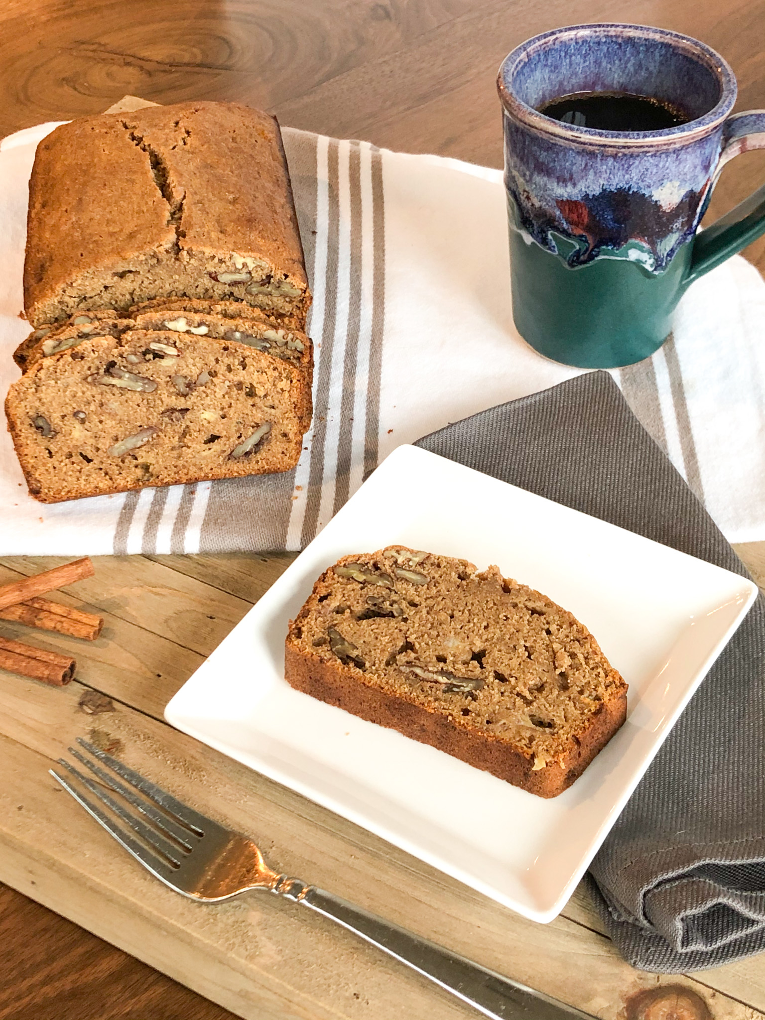 Easy Banana Nut Bread with Pecans - Healthy With a Chance of Sprinkles