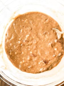 Banana bread batter