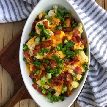 Twice Baked Loaded Cauliflower