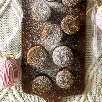 Whole Wheat Gingerbread Muffins