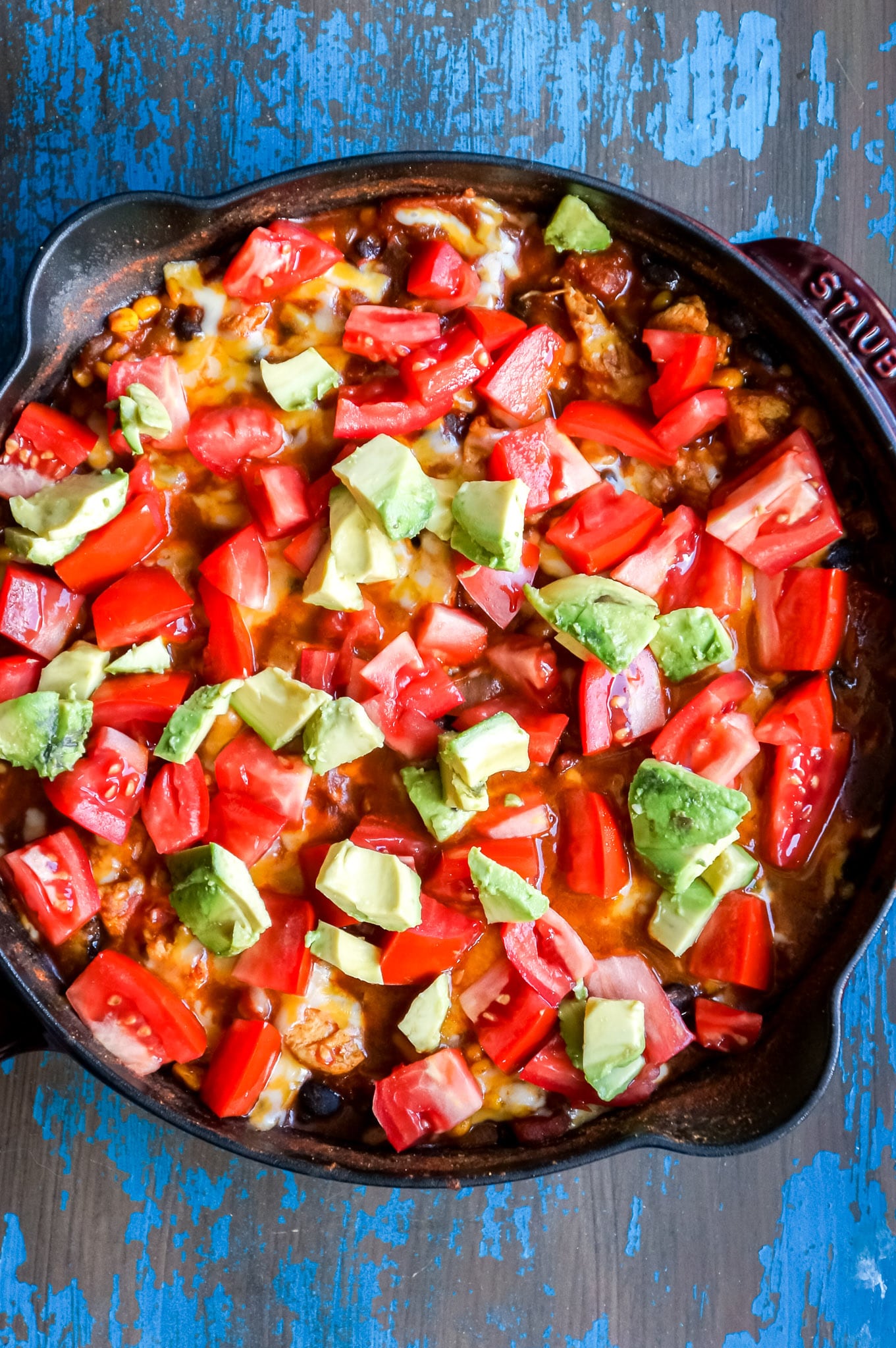 Quick & Easy Chicken Burrito Skillet Dinner - Healthy With a Chance of ...