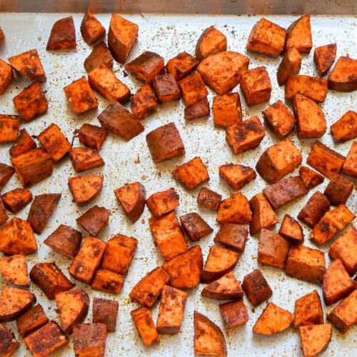 Spicy Southwestern Roasted Sweet Potatoes - Healthy With a Chance of ...