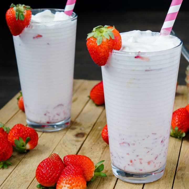 Best Homemade Korean Strawberry Milk - Healthy With a Chance of Sprinkles