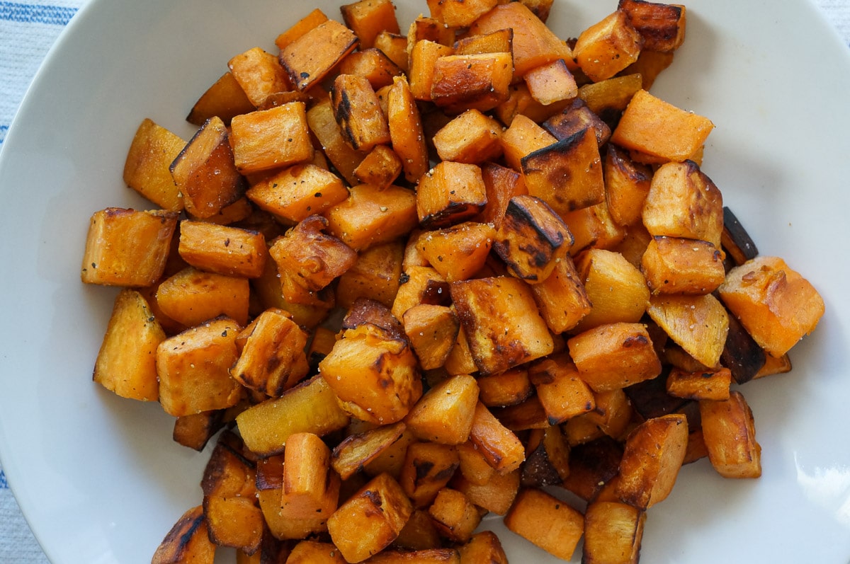 How To Cube Sweet Potatoes